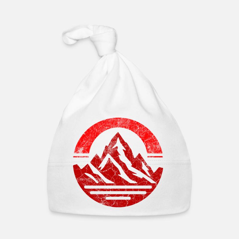 Vintage Roter Berg Baby Bio-Mütze