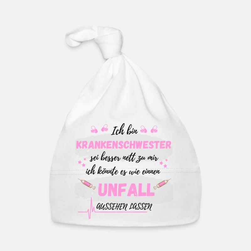 Ich bin Krankenschwester Unfall aussehen Baby Bio-Mütze