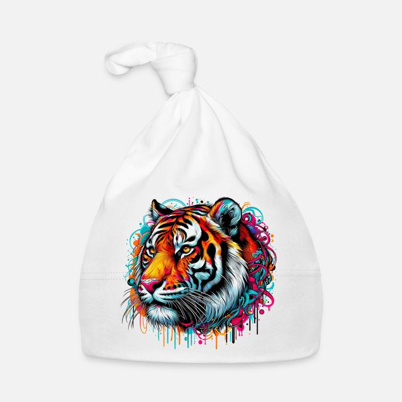Tiger Organic Baby Cap