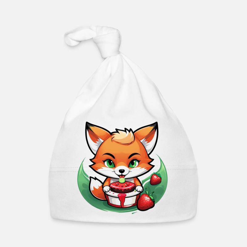 Foxy Strawberry Cake Baby Bio-Mütze