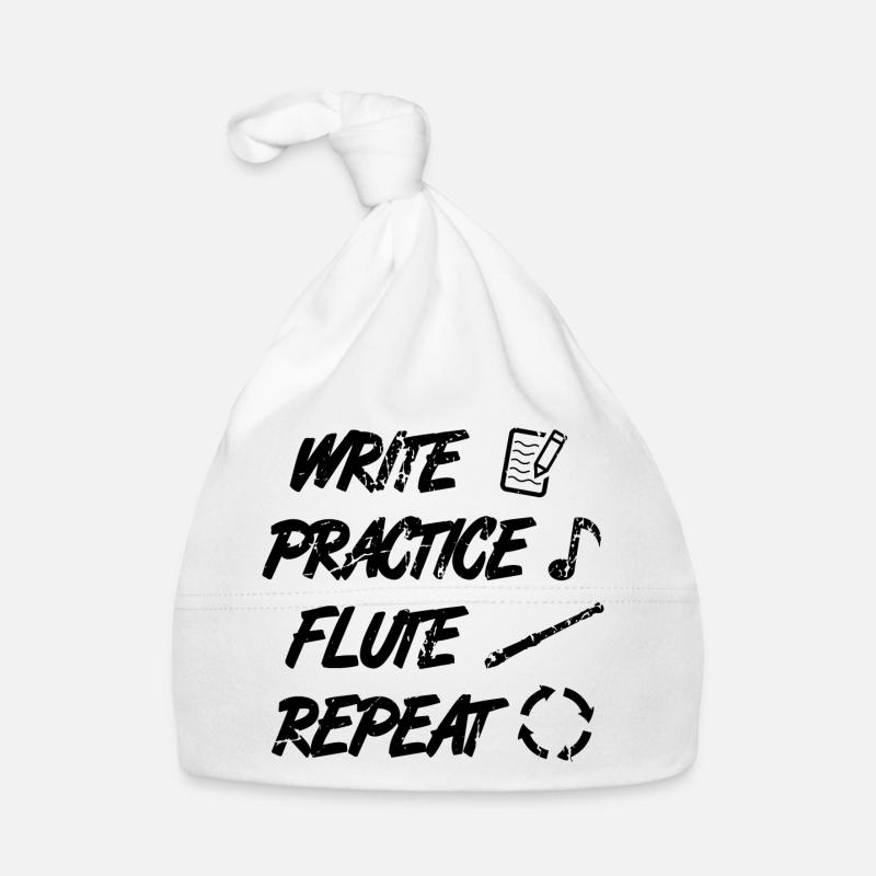 Practice writing Repeat flute Organic Baby Cap