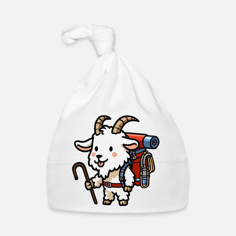 Mountaineer Goat Bock with Backpack Wanderlust Organic Baby Cap