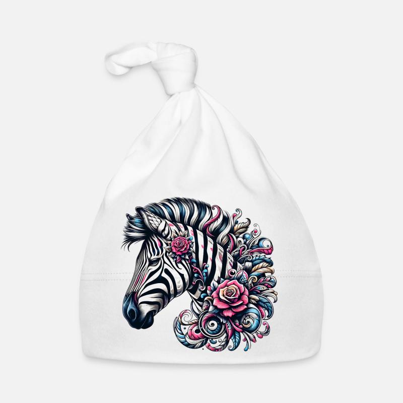 Zèbre Bonnet bio Bébé