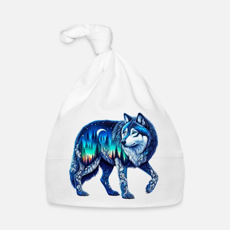 Wolf Baby Bio-Mütze