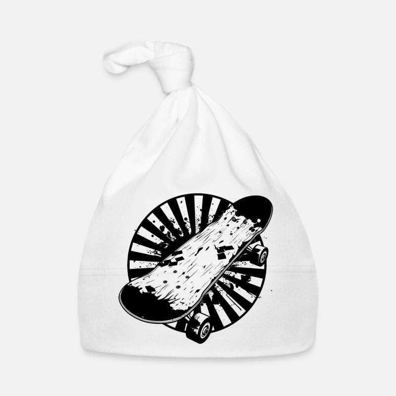 Dessin de skateboard Bonnet bio Bébé