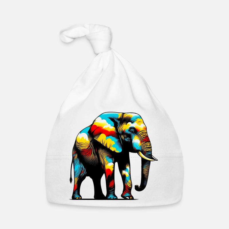 Elephant Organic Baby Cap