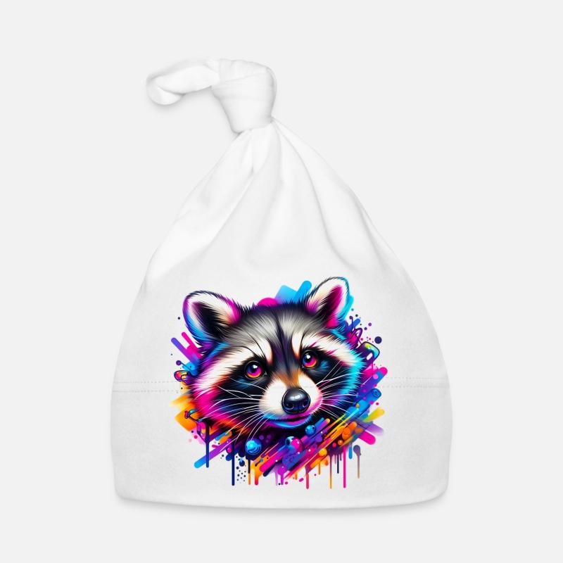 Raccoon Organic Baby Cap