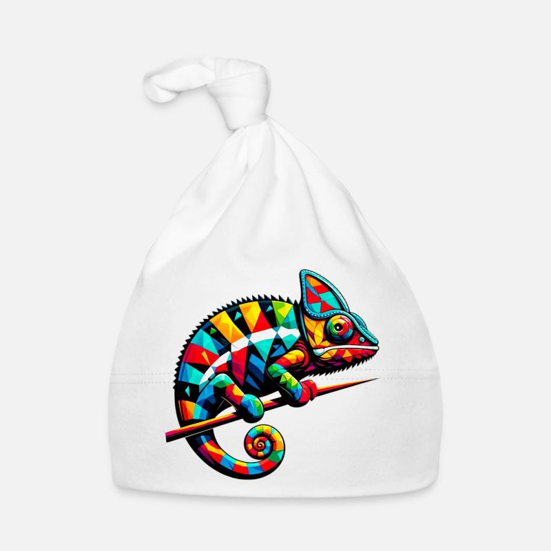 Harlekin Chamäleon Baby Bio-Mütze