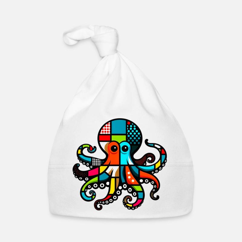 Krake Baby Bio-Mütze