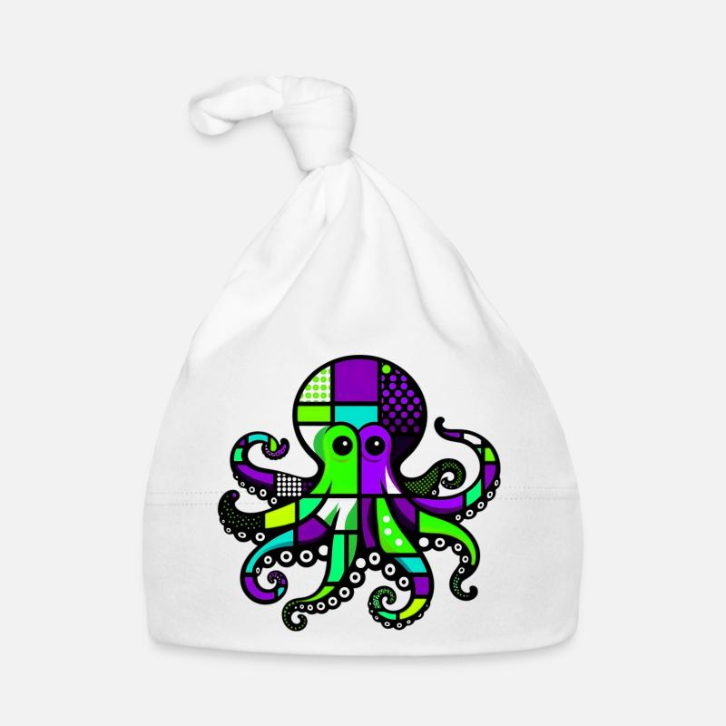 Krake Baby Bio-Mütze