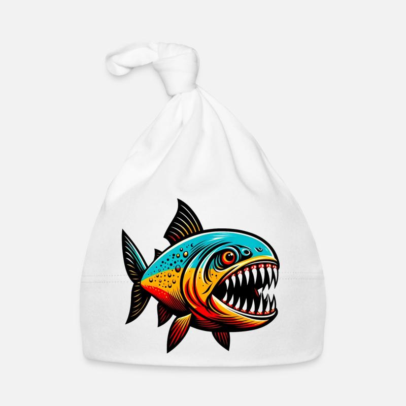 Piranha - Bonnet bio Bébé - blanc