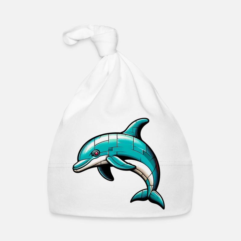 Delfin Baby Bio-Mütze
