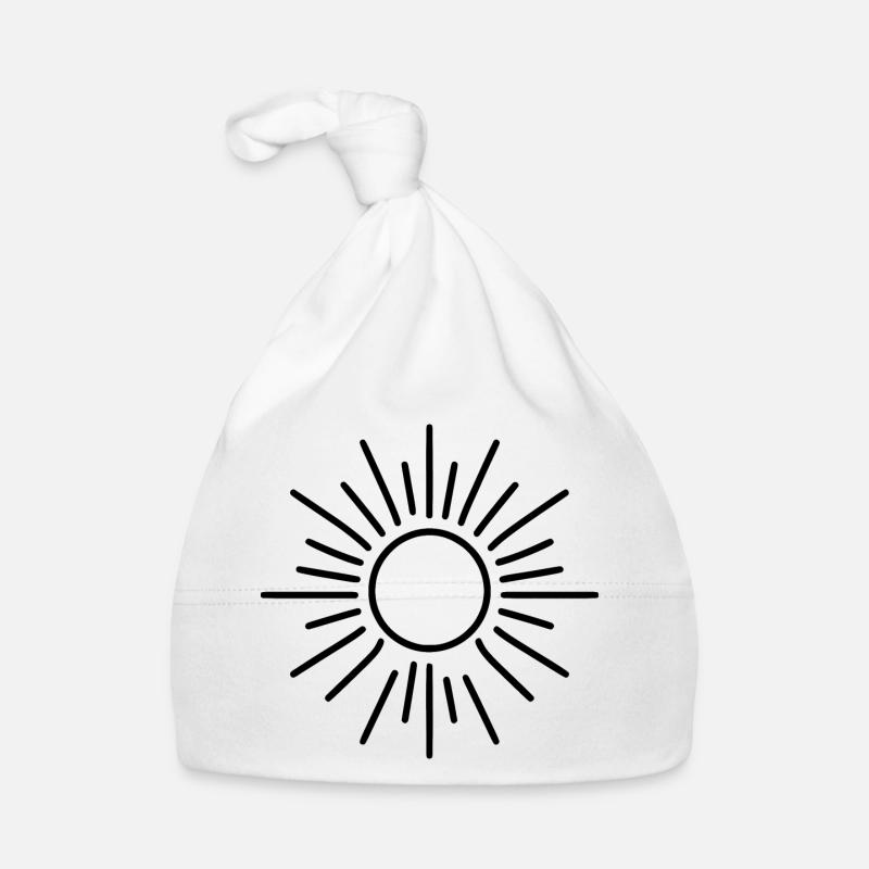 stylized sun Organic Baby Cap