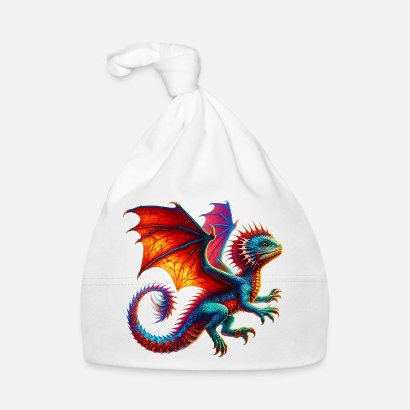 Dragon - Bonnet bio Bébé - blanc