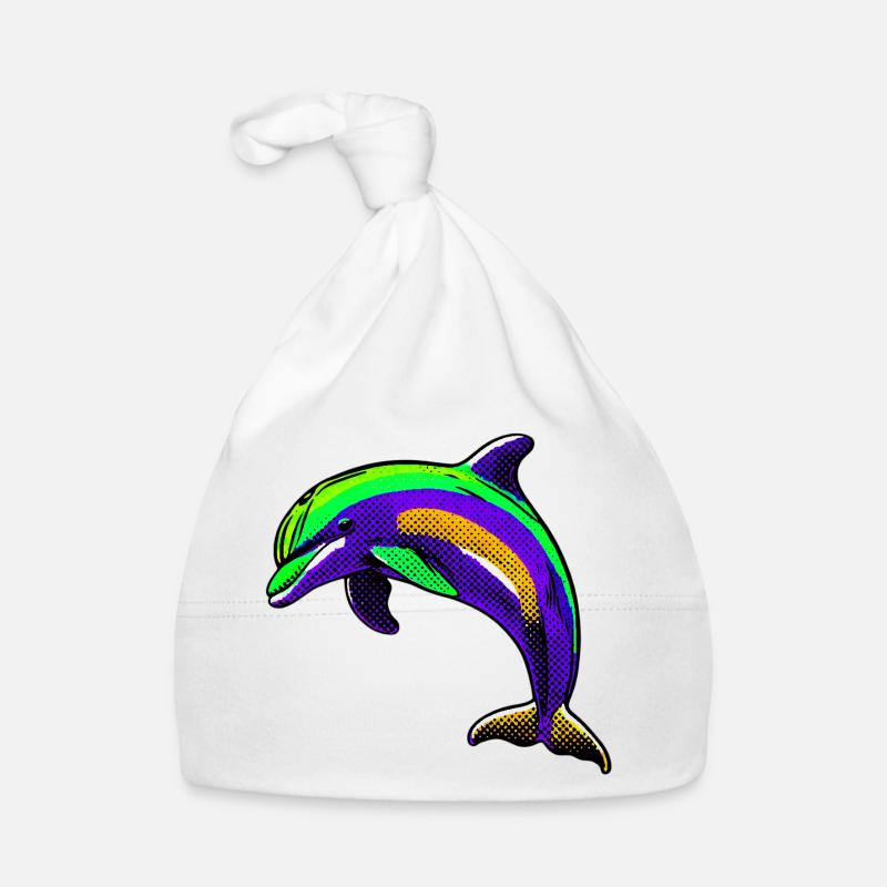 Delfin Baby Bio-Mütze