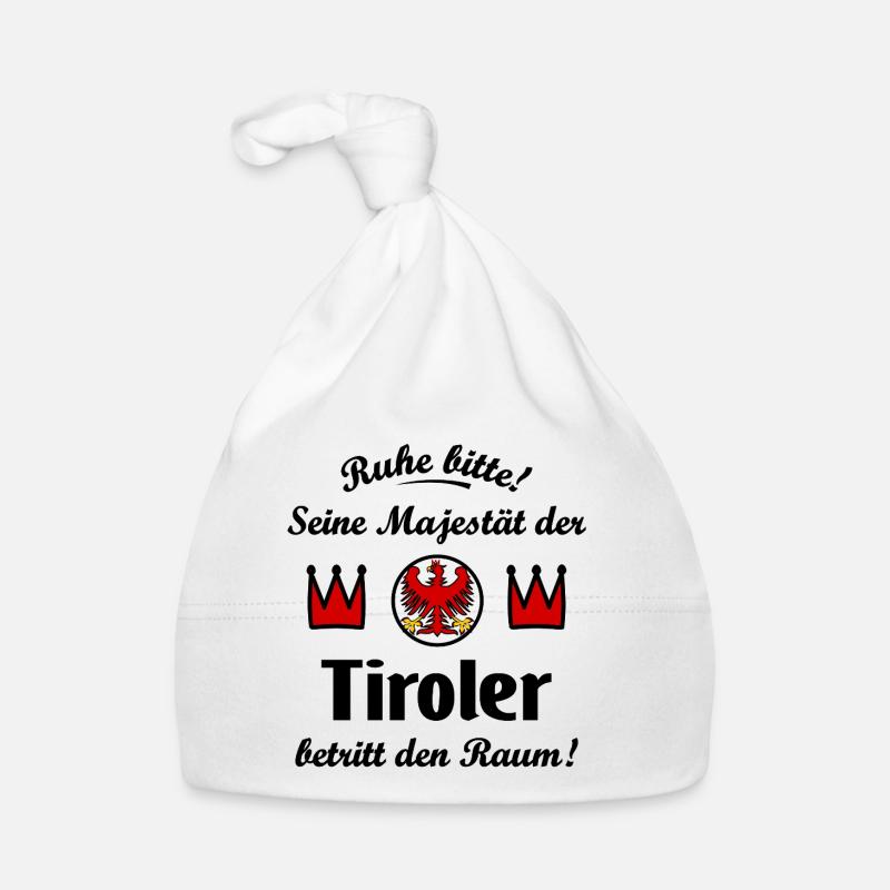 Sa Majesté du Tyrol - Bonnet bio Bébé - blanc