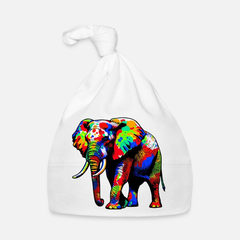Éléphant Bonnet bio Bébé