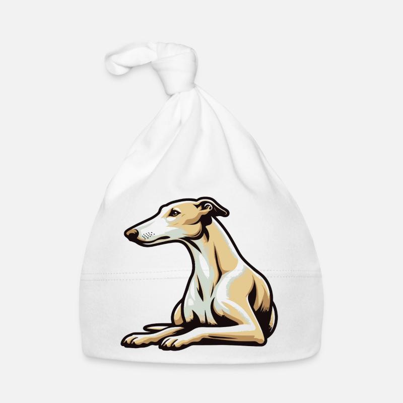 Lévrier - Bonnet bio Bébé - blanc