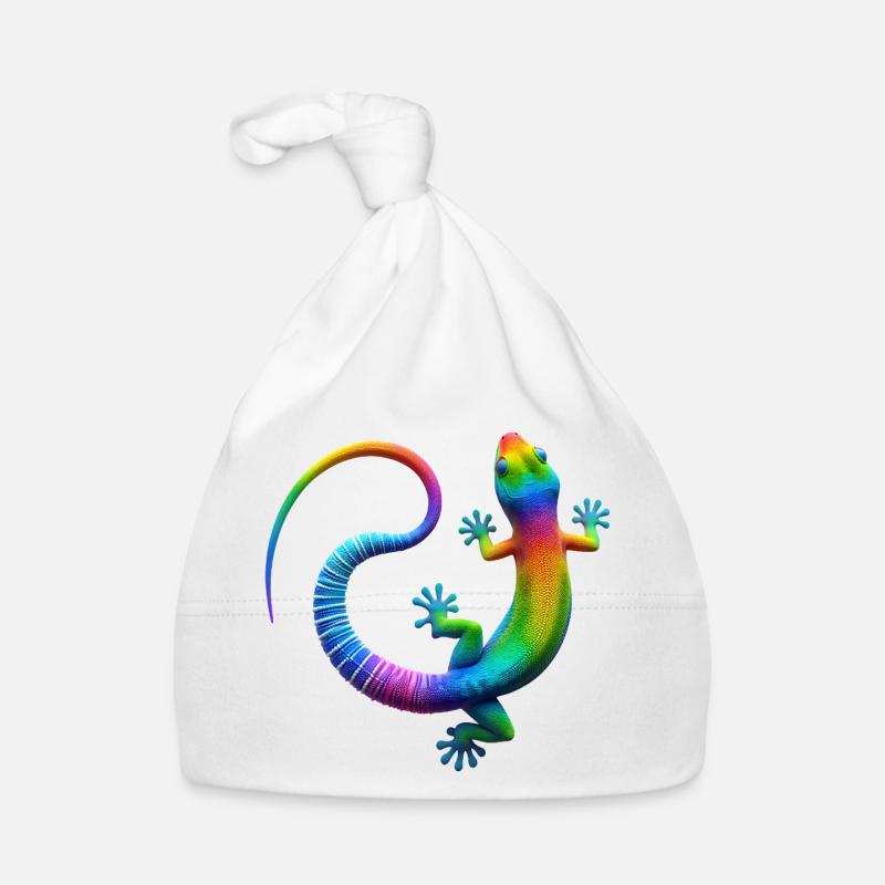 Gecko arc-en-ciel Bonnet bio Bébé