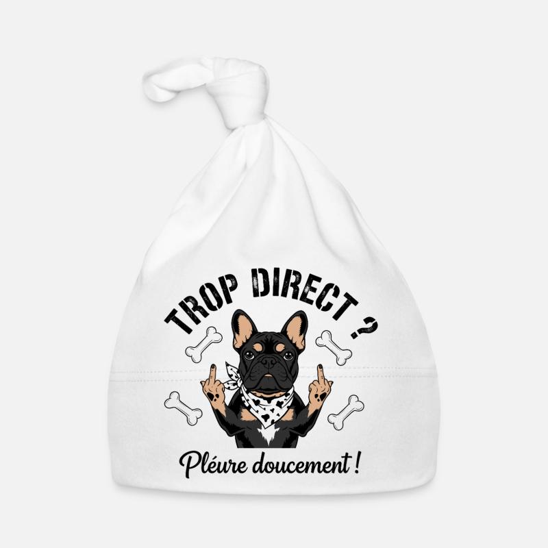 Bouledogue français cool Bonnet bio Bébé