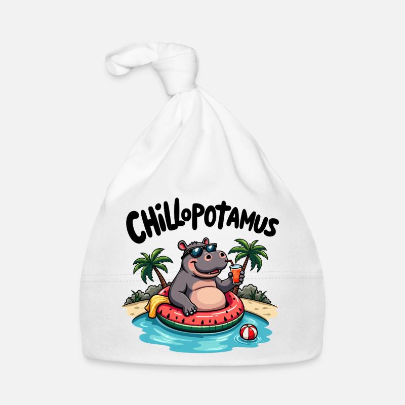 Chillopotamus – das entspannteste Nilpferd der Wel Baby Bio-Mütze