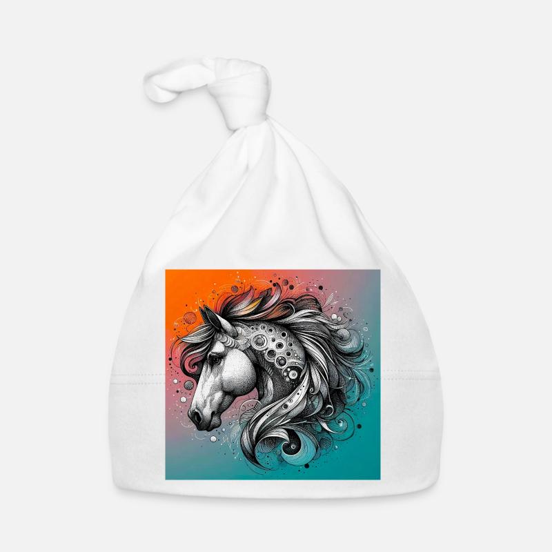 Pferd Baby Bio-Mütze