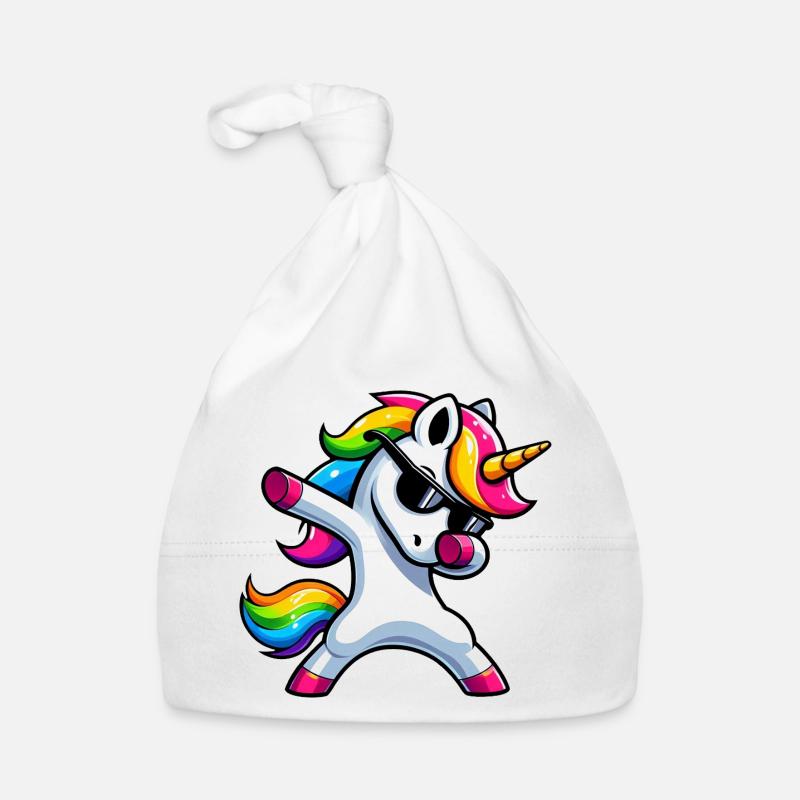Dabbing Einhorn Dab Unicorn Mädchen Einhörner Baby Bio-Mütze