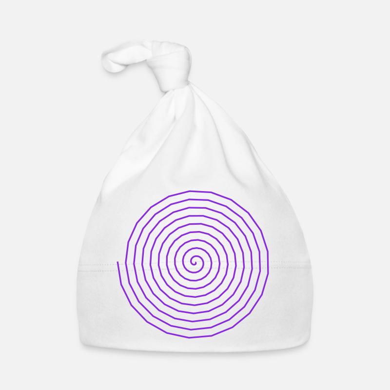 Buntes Spiralmuster Baby Bio-Mütze