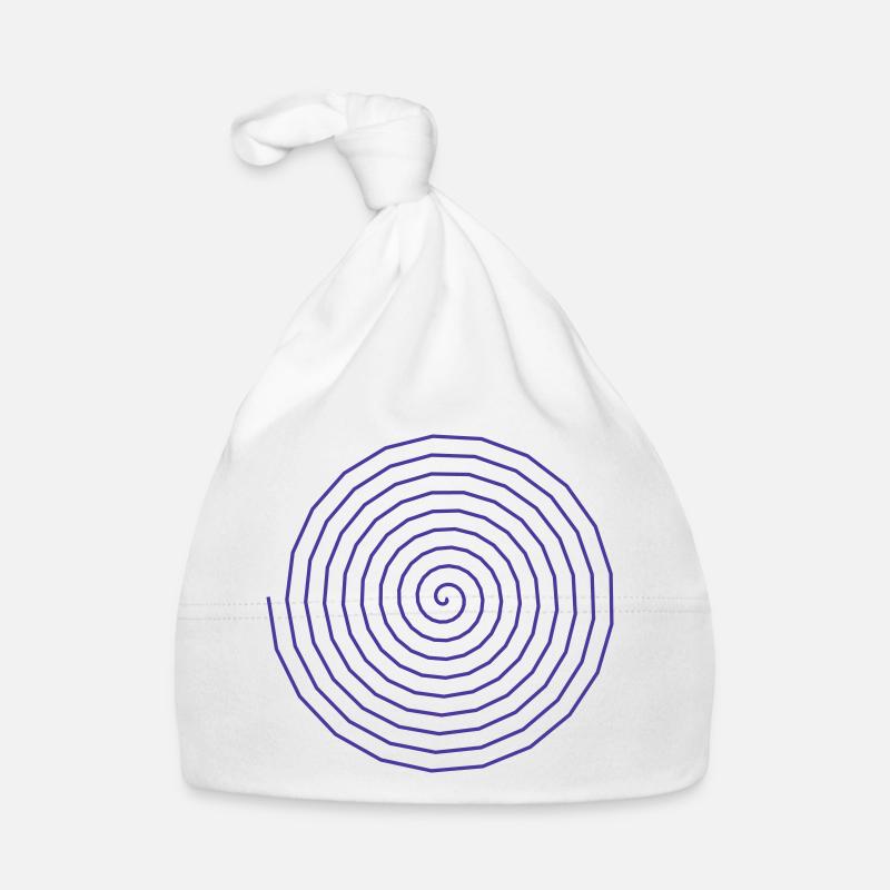 Functional Spiral Pattern Design Organic Baby Cap