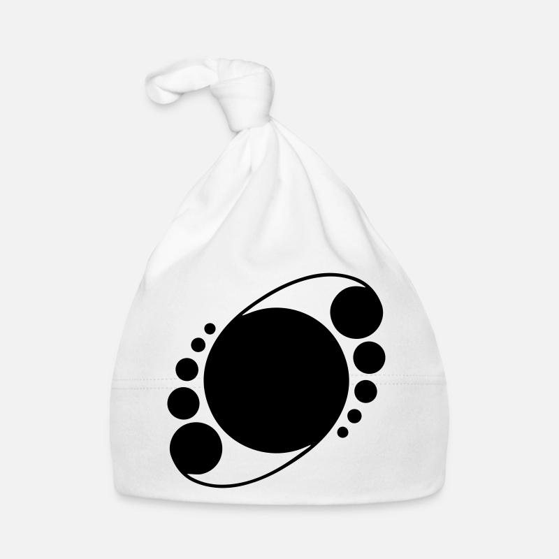 Orbit Rings – Conception de crop circle cosmique Bonnet bio Bébé