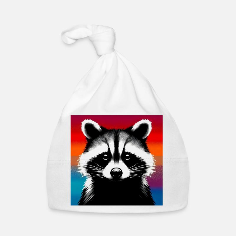 Raton laveur Bonnet bio Bébé