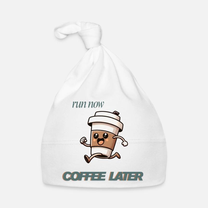 Run Now Coffee Later Organic Baby Cap
