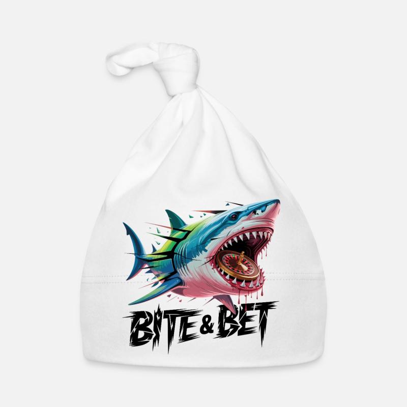 Morsure de la roulette de requin Bonnet bio Bébé