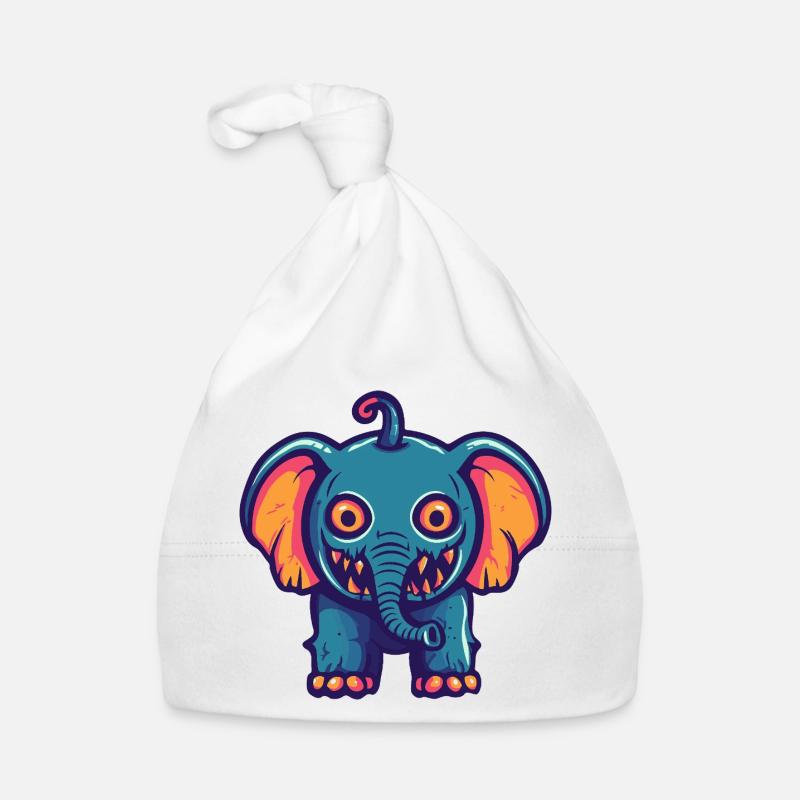 Elephant Halloween Comic Funny Organic Baby Cap