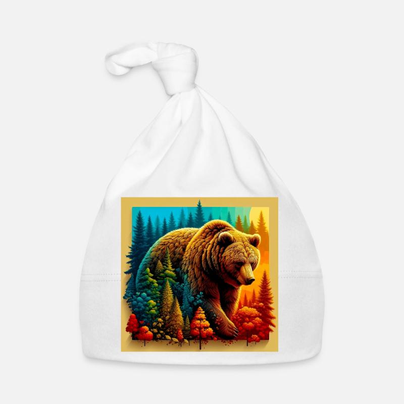 bear Organic Baby Cap