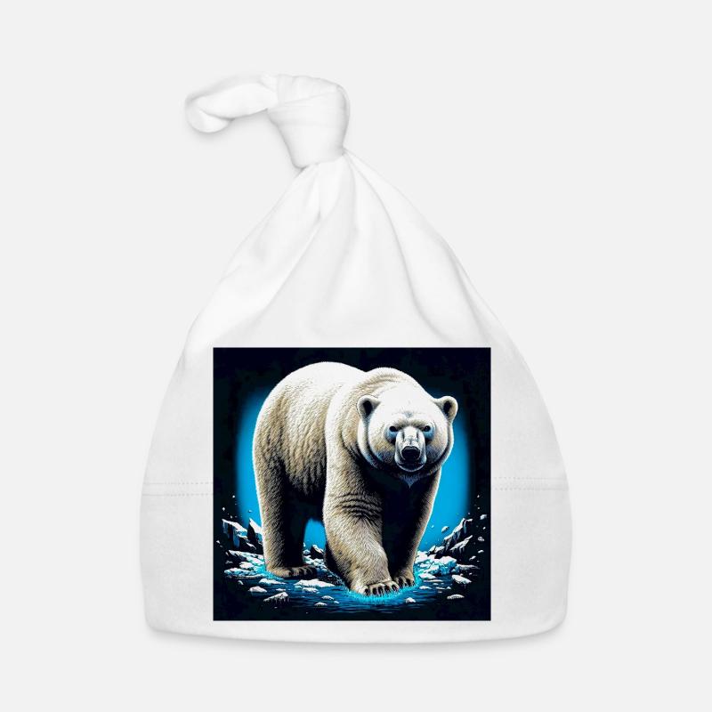 ours blanc Bonnet bio Bébé