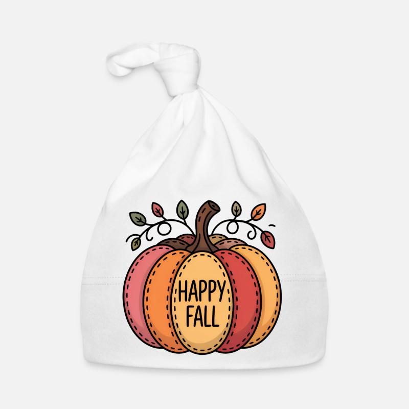 Happy Fall Pumpkin Patch Organic Baby Cap