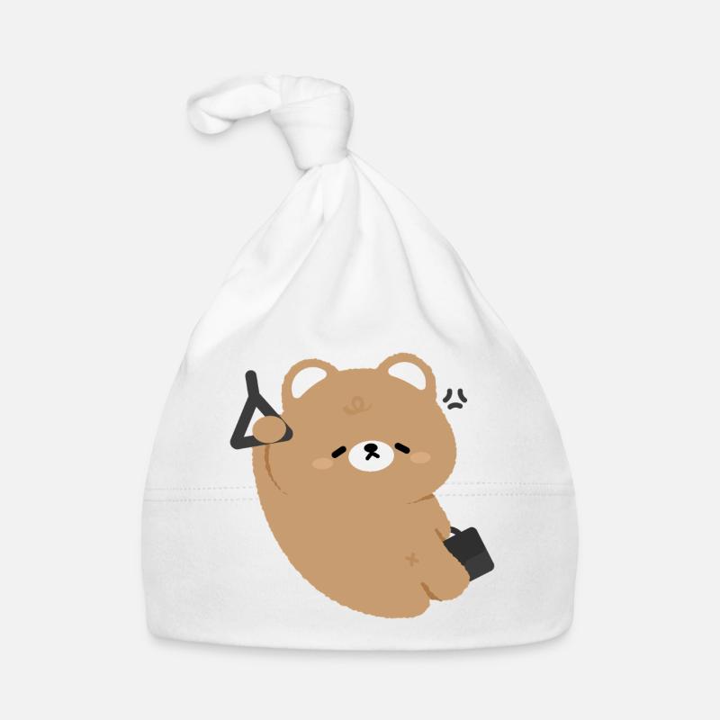 Kawaii Bär müde Baby Bio-Mütze