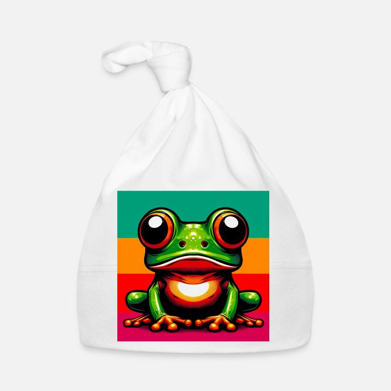 Frosch Baby Bio-Mütze