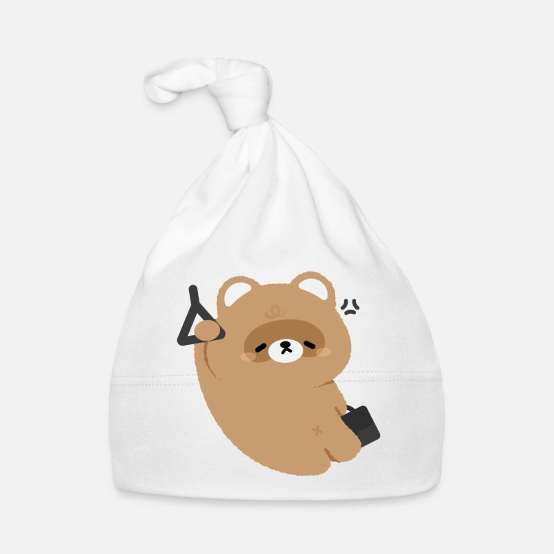 Tired Bear Commute Organic Baby Cap