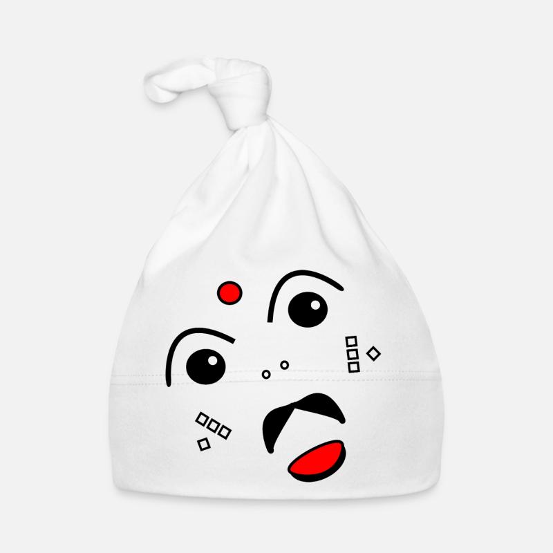 Face stylized Organic Baby Cap