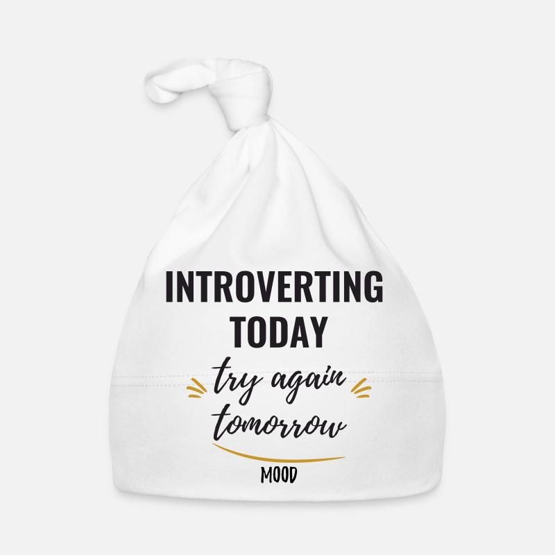 Introverting Today, Try Again Tomorrow. Organic Baby Cap