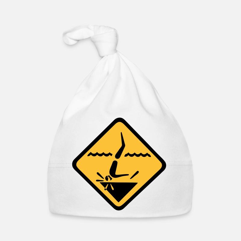 Diving Sign Graphic Organic Baby Cap