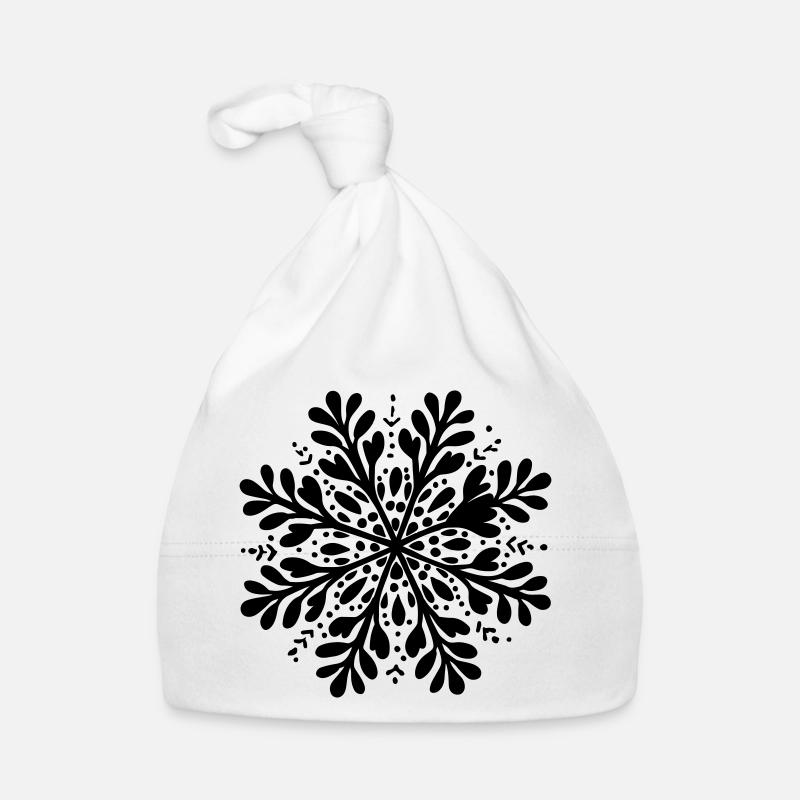 Snowflake Winter Icon Organic Baby Cap