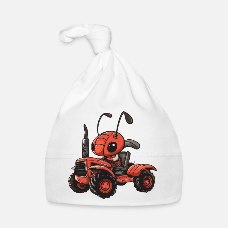 Ameise Traktor Farmer Baby Bio-Mütze