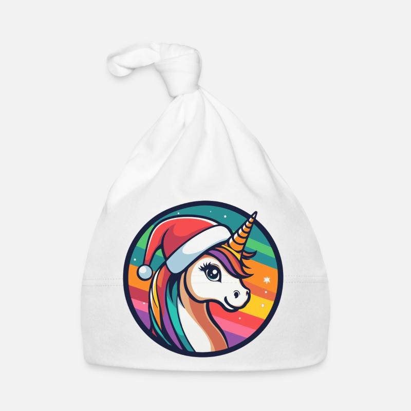 Unicorn Winter Magic Organic Baby Cap