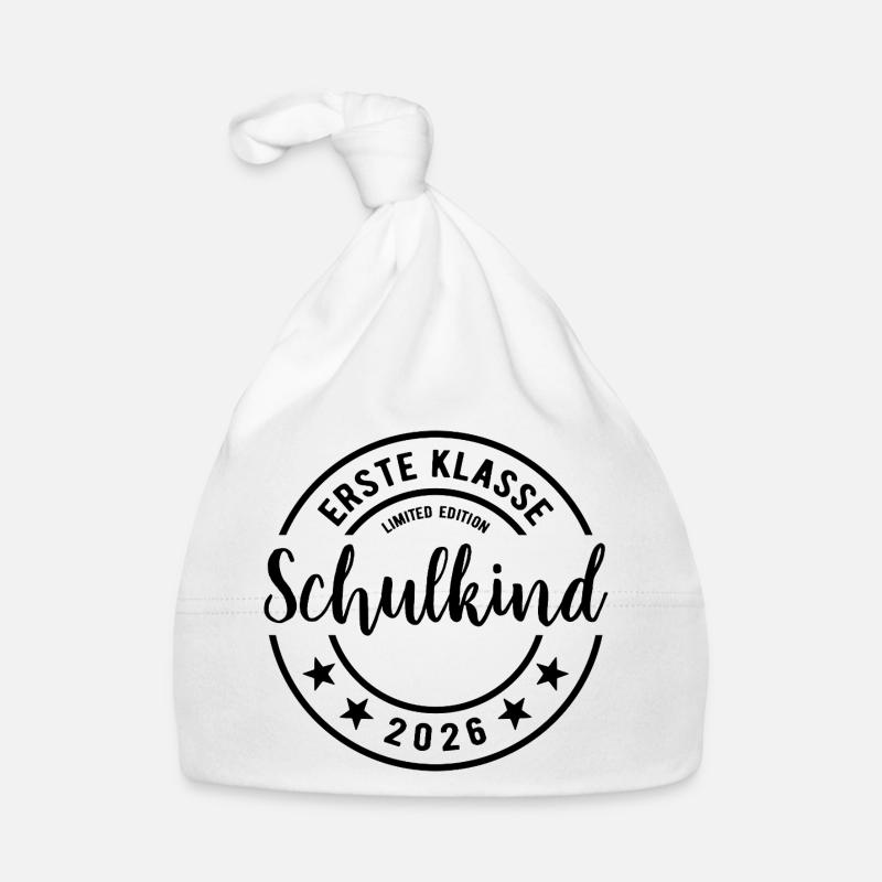 Schulkind 2026 - Einschulung - Erstklässler Baby Bio-Mütze