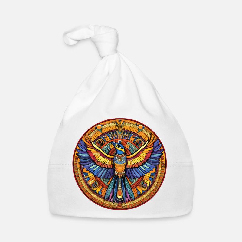 Phoenix Mandala Fire Fan Organic Baby Cap