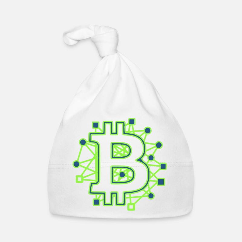 Bitcoin Board Circuit Tech Crypto Organic Baby Cap
