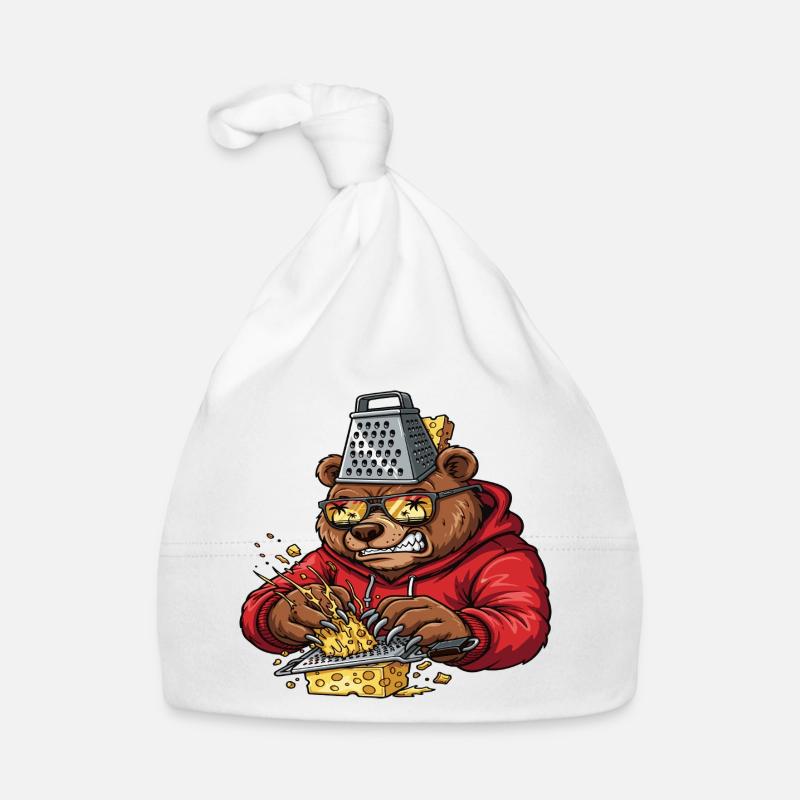 Grater Bear Cheese Crusher Organic Baby Cap